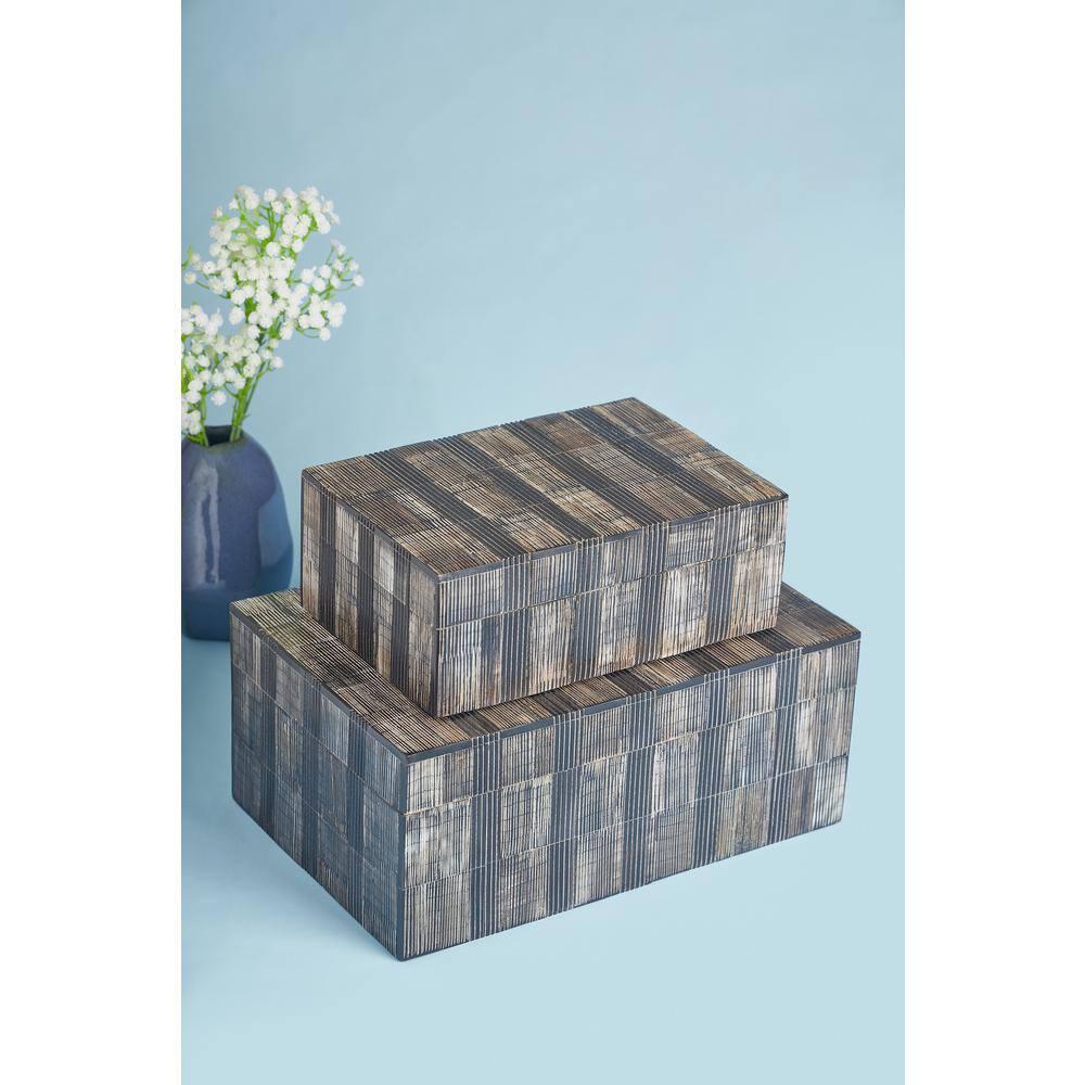 Madison Decorative Boxes, Set of 2