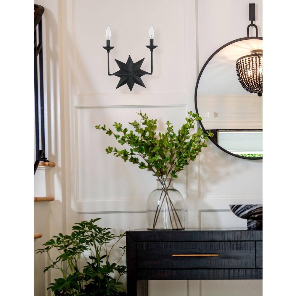 Crystorama Lighting Astro 2 - Light Sconce in  Black