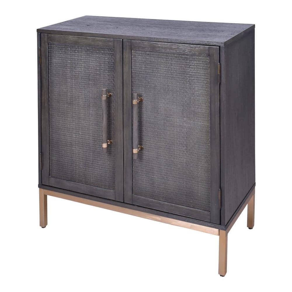 Hopper Studio Hopper Studio Sophia Solid Wood 34'' 2-Door Cabinet, Adjustable Shelf, Practical Shelving