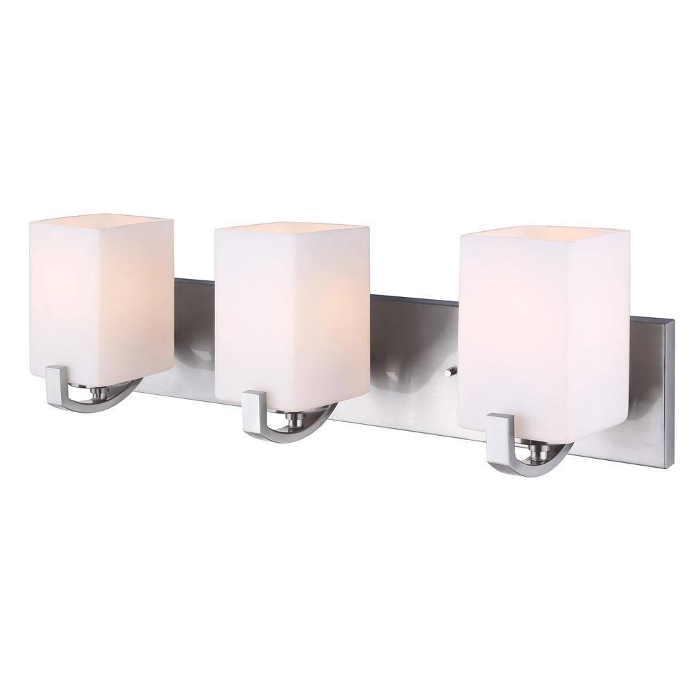 Palmer 3-Light Brushed Nickel Bath Light