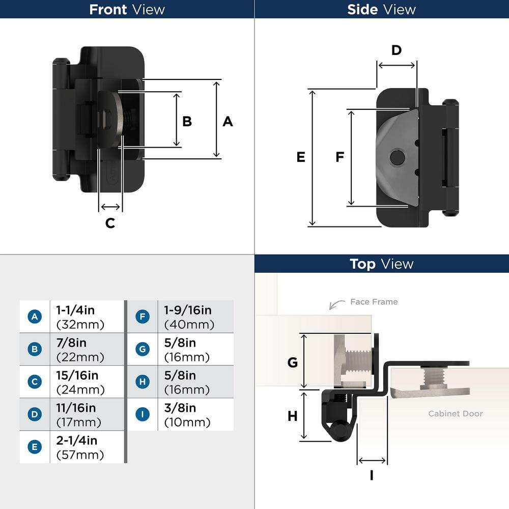 3/8" Demountable Traditional Hinge