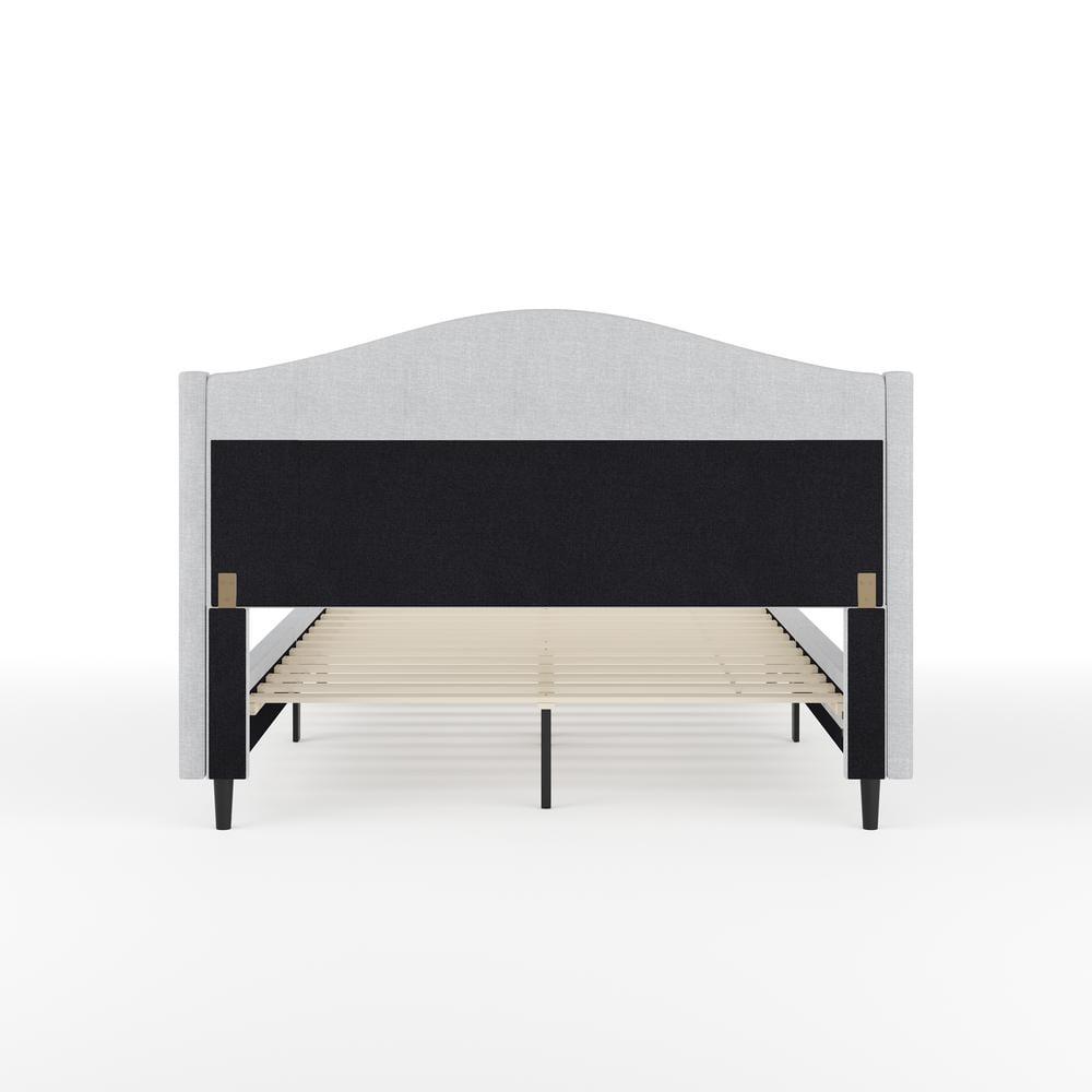 Martha Stewart Martha Stewart Amelia Upholstered Platform Bed With Curved Headboard