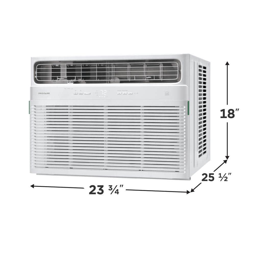 Frigidaire 24,000 BTU Smart Inverter Window Air Conditioner with Wi-Fi and Energy Star Certification, Cools Up to 1,020 Sq. Ft., Ultra Quiet Operation, White