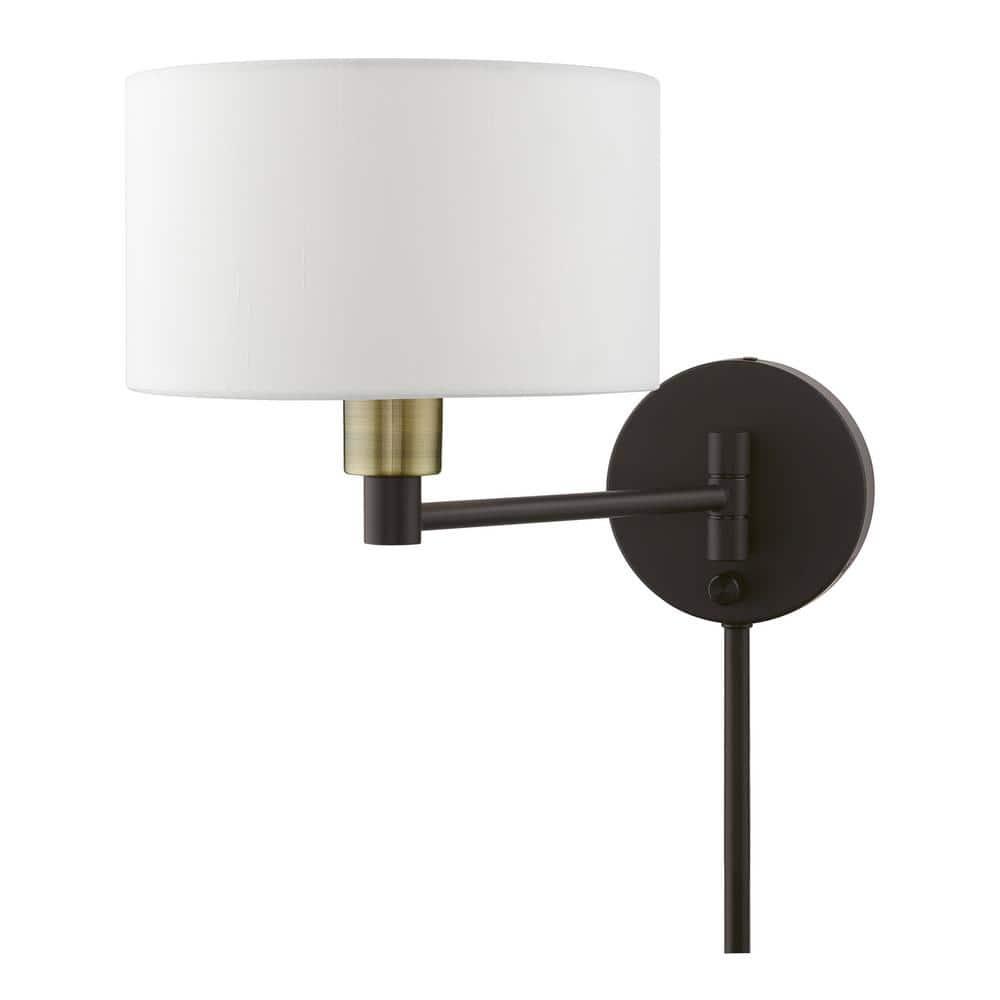 Livex Lighting 1 - Light Wall Light in  Bronze/Antique Brass