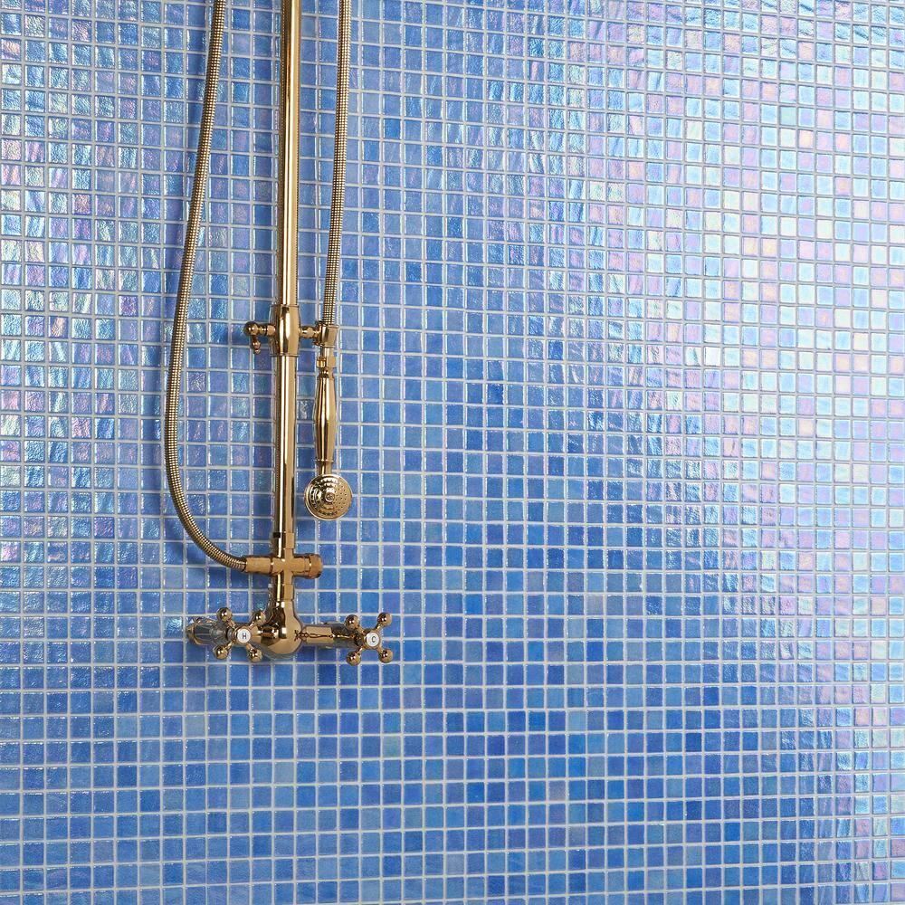 Rapids 1" x 1" Glass Grid Mosaic Wall & Floor Tile