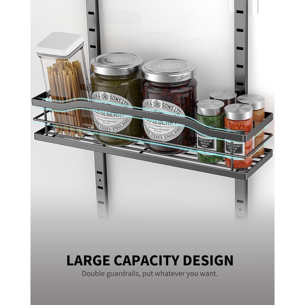 Black Metal 9-Tier Over The Door Pantry Organizer