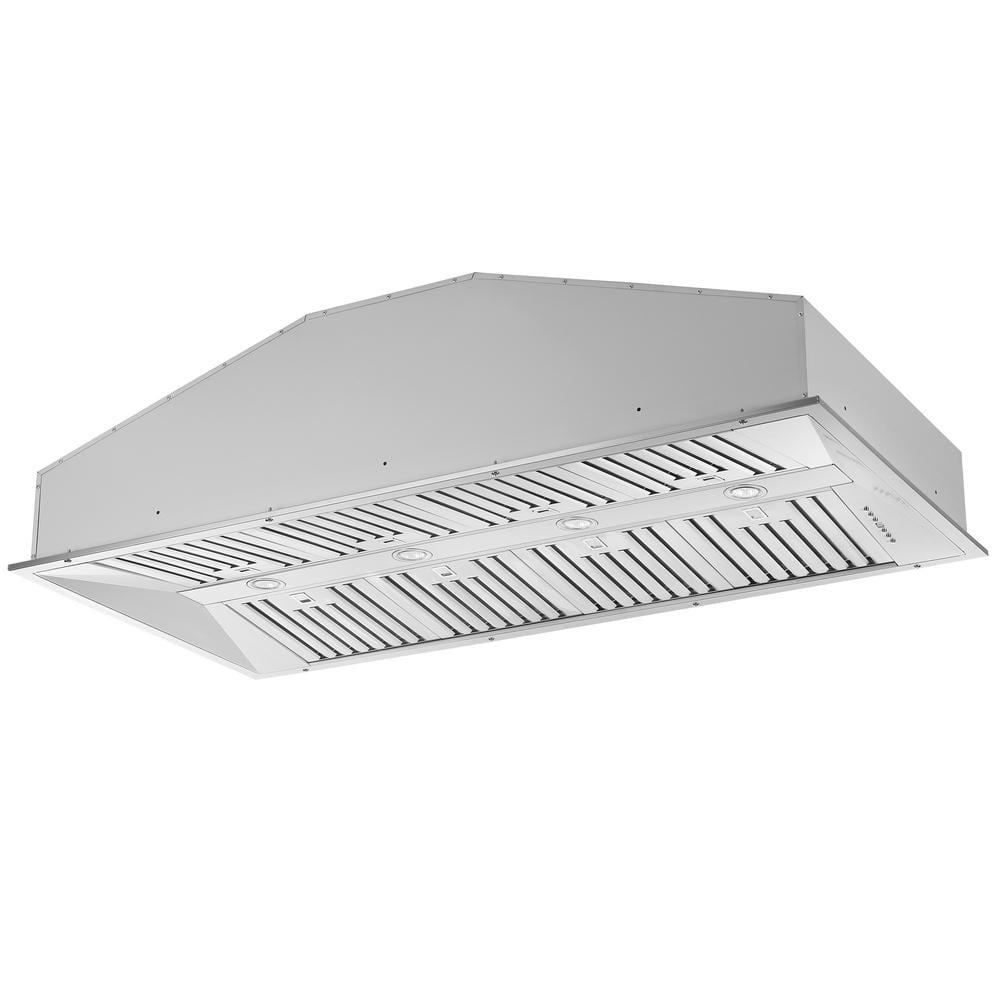 Forno Altilia 60-inch Insert Range Hood, 1200 CFM Double Motor, 4 Speed Control, All Stainless Steel FRHRE5337-60