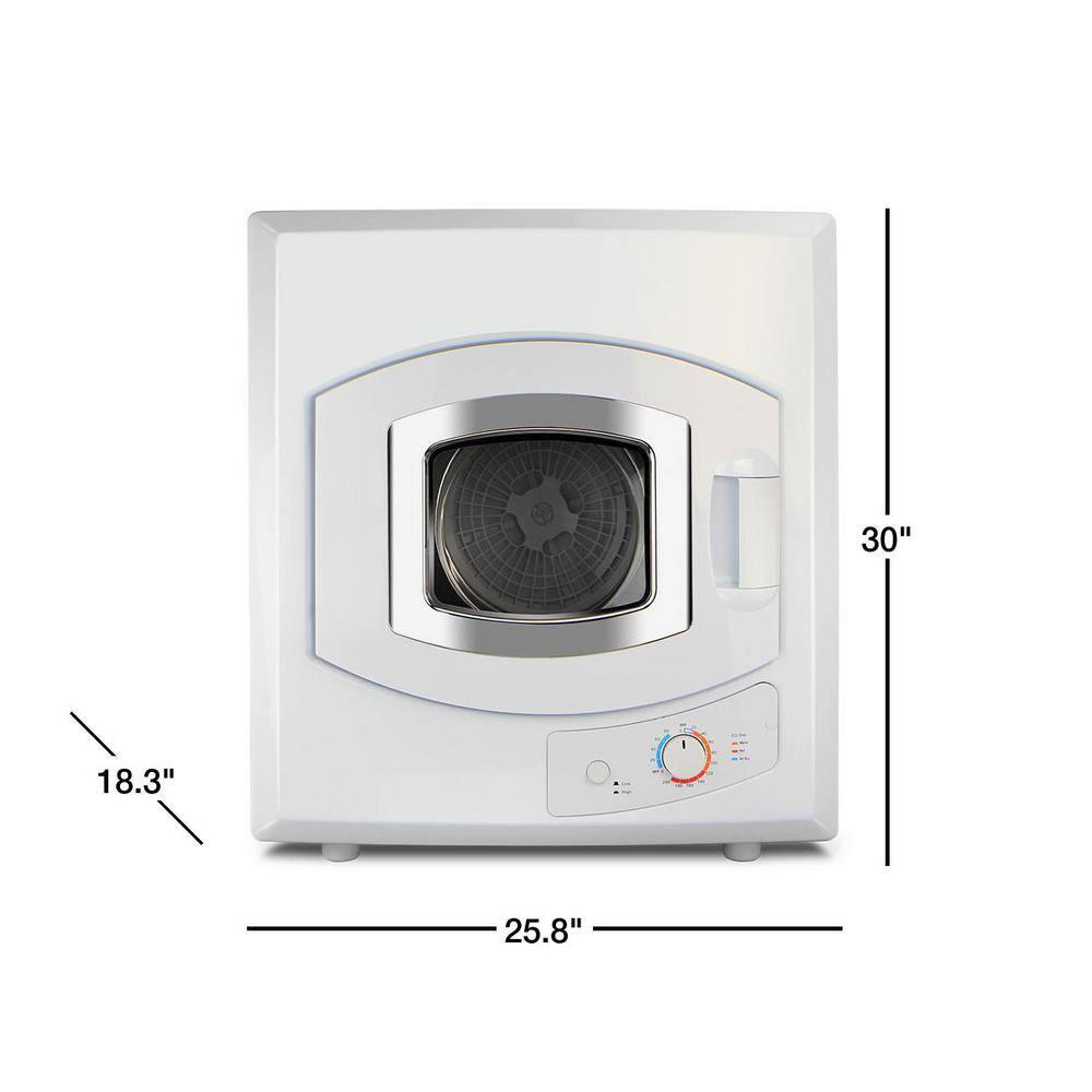 Barton Tumble Dryer White Heat Control Automatic Portable Electric RV 2.6 cu ft