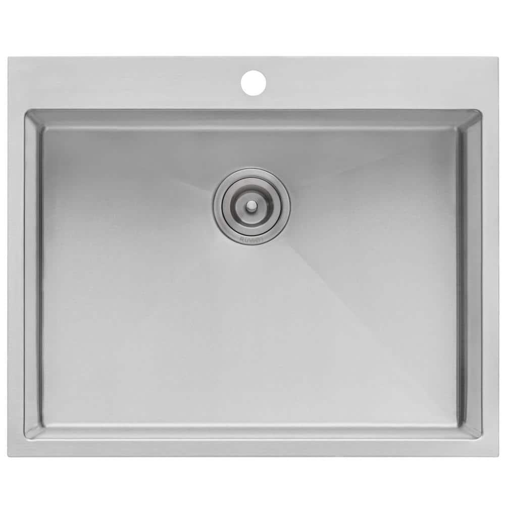 22 x 12 in. Topmount Laundry Deep Utility Sink with 16 Gauge Stainless Steel