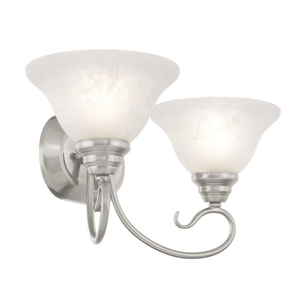 Livex Lighting Coronado 2 - Light Vanity in  Brushed Nickel