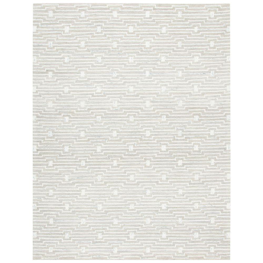 Micro-Loop MLP178 Hand Tufted Area Rug - Light Grey/Ivory - 8'x10' - Safavieh.