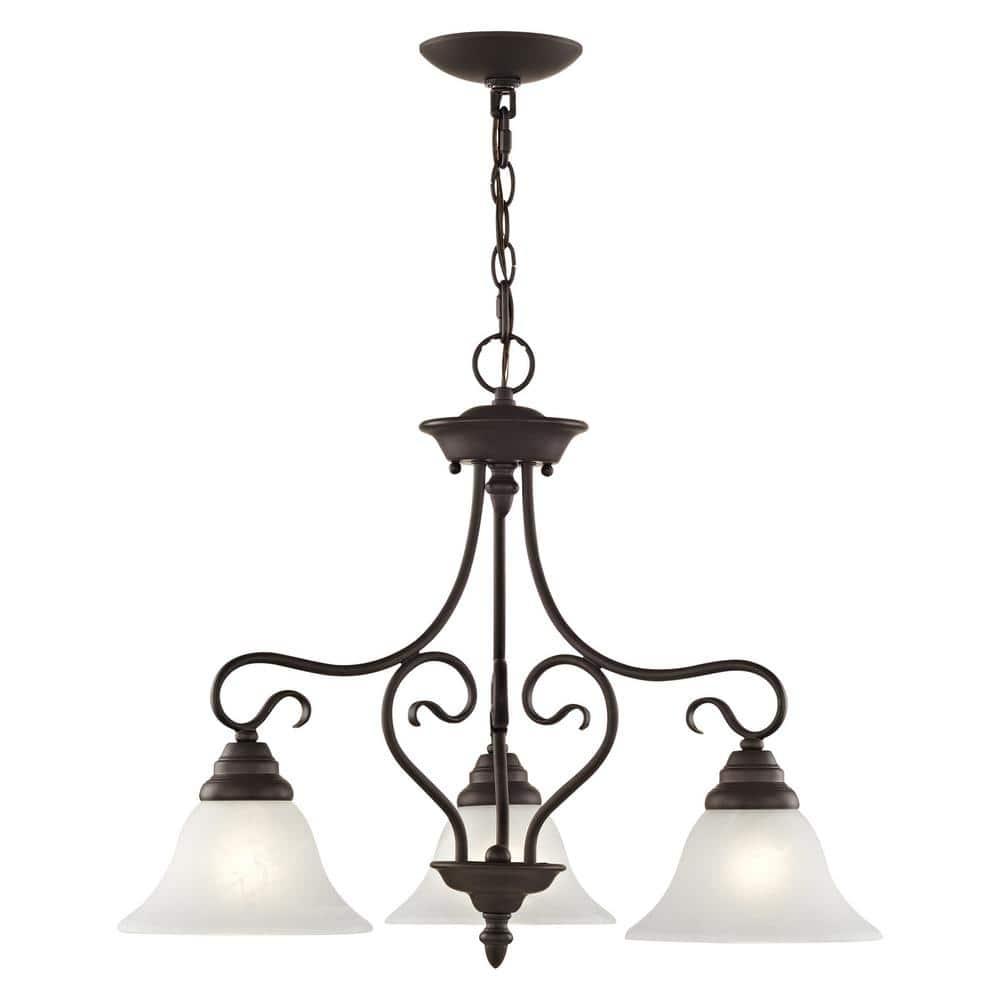 Livex Lighting Coronado 3 - Light Chandelier in  Bronze