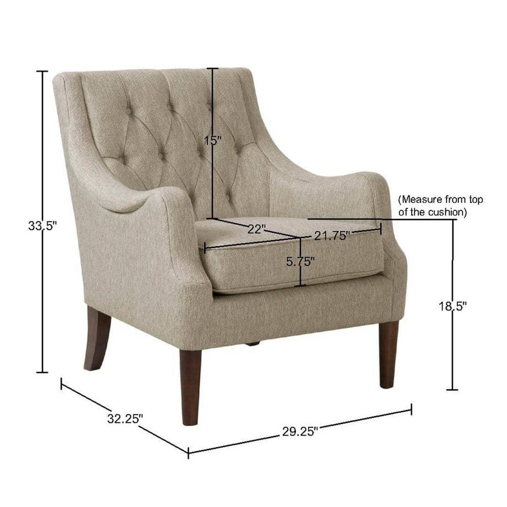 Anatonia 29.25" Wide Tufted Wingback Chair