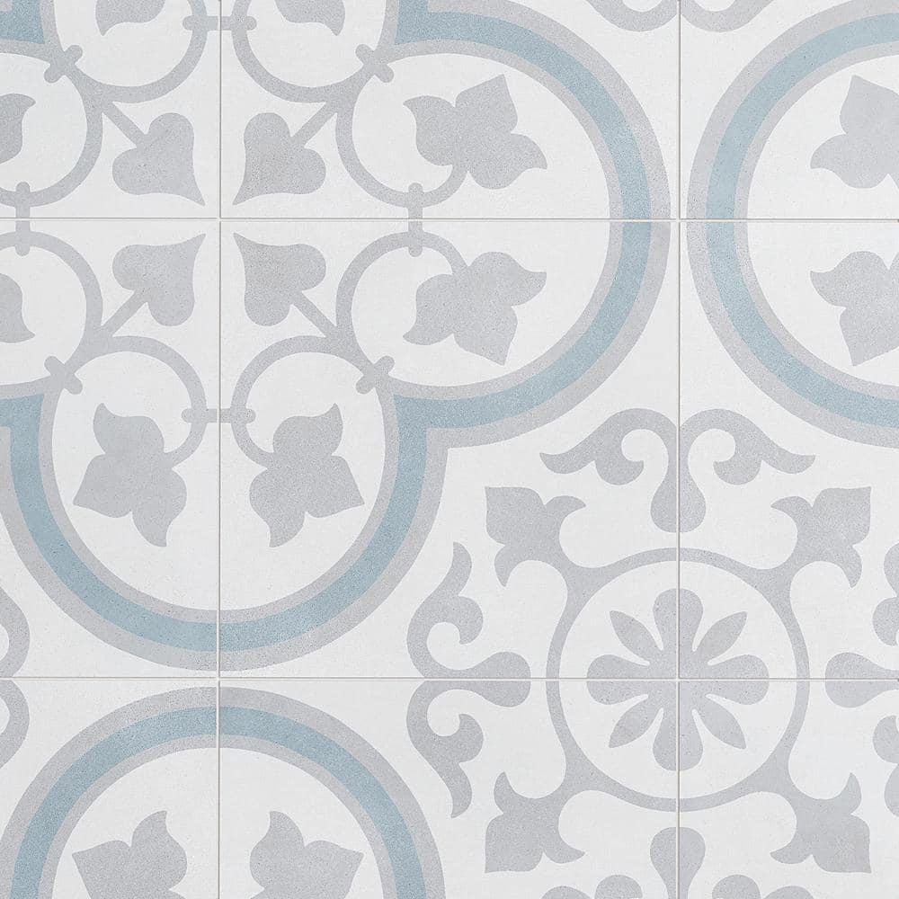 Plumeria 9" x 9" Porcelain Field Tile (10.65 sq. ft./ Case)