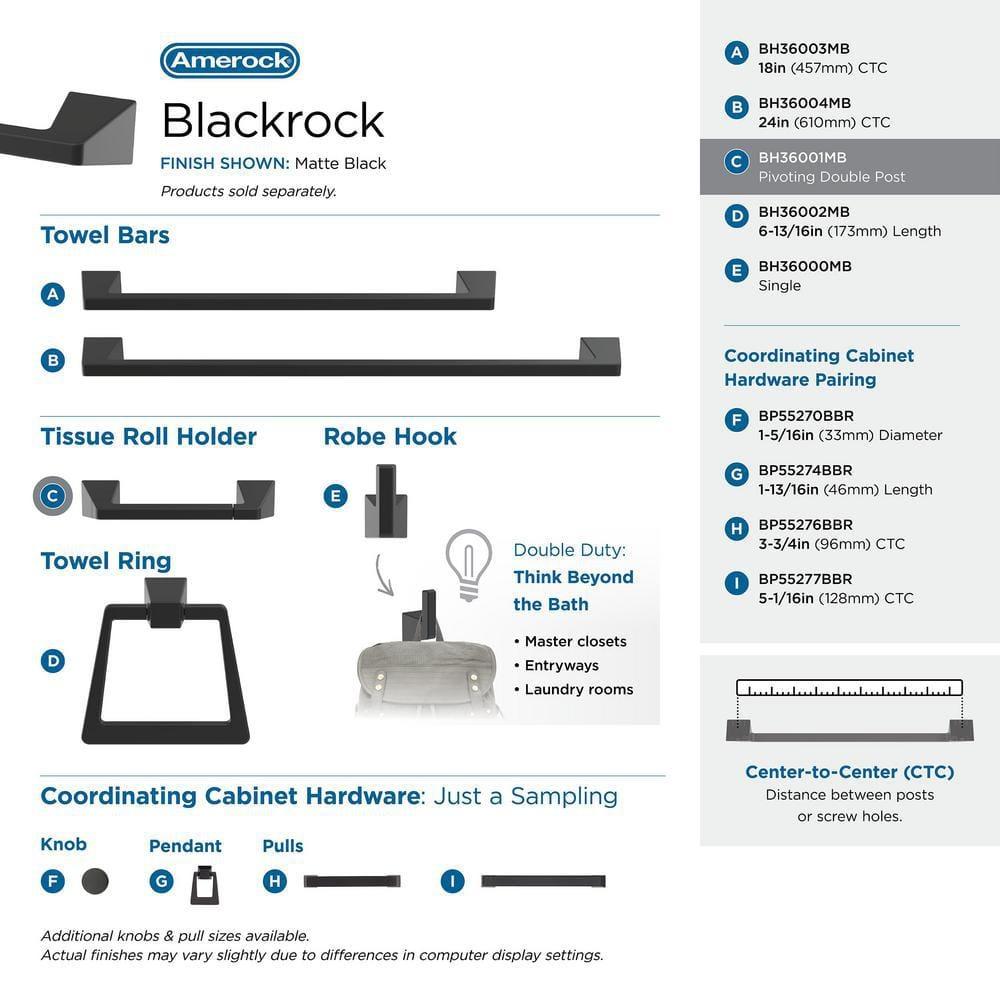 Blackrock Wall Mount Toilet Paper Holder