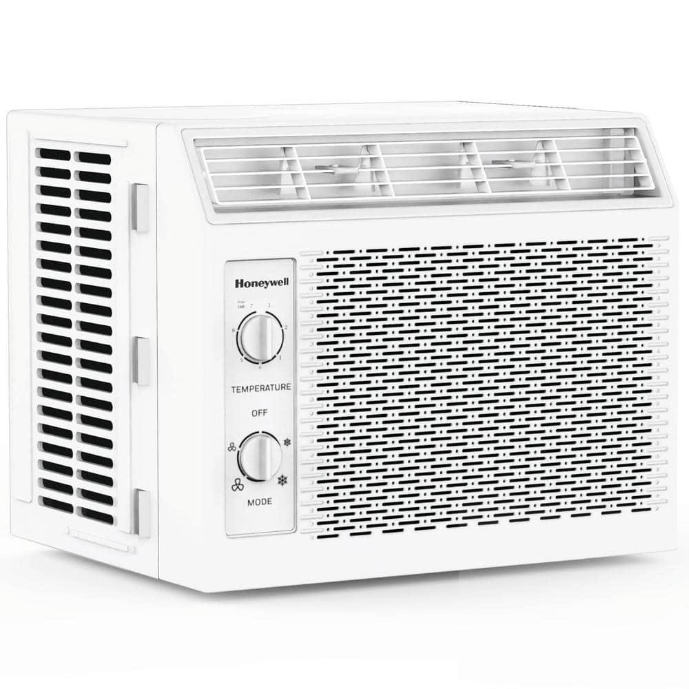 Honeywell 5,000 BTU Window Air Conditioner, Adjustable Thermostat, 7 settings, Quiet, 150 sq ft Coverage