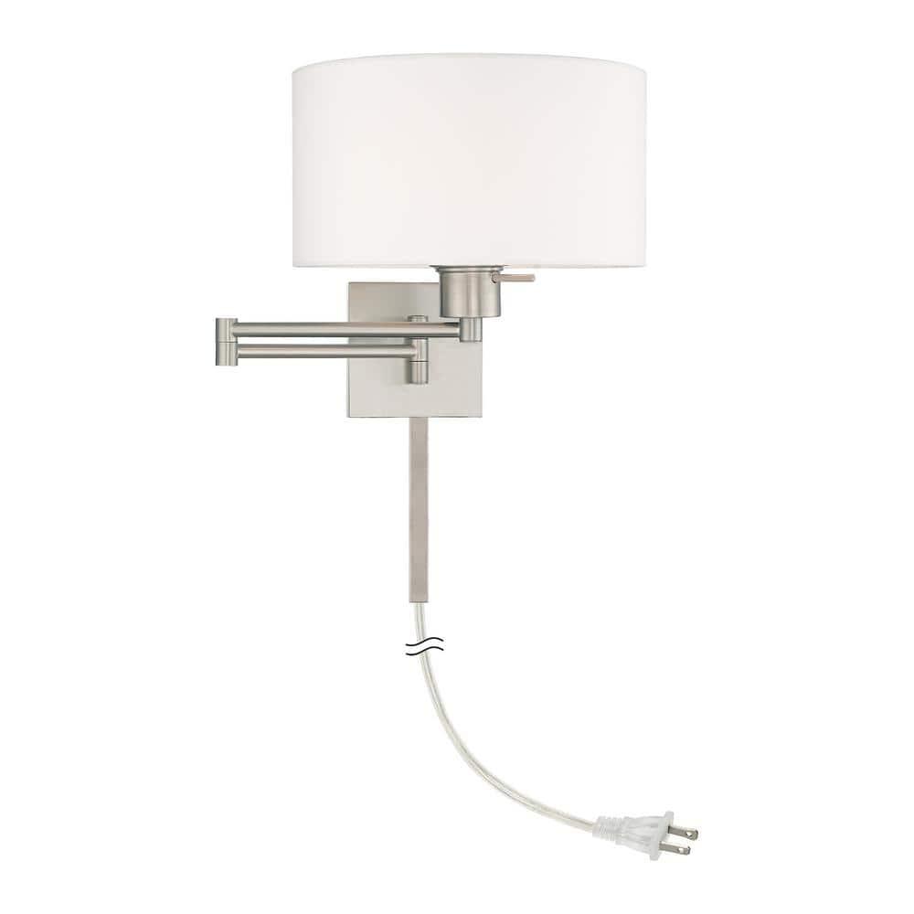 Livex Lighting 1 - Light Wall Light in  Brushed Nickel