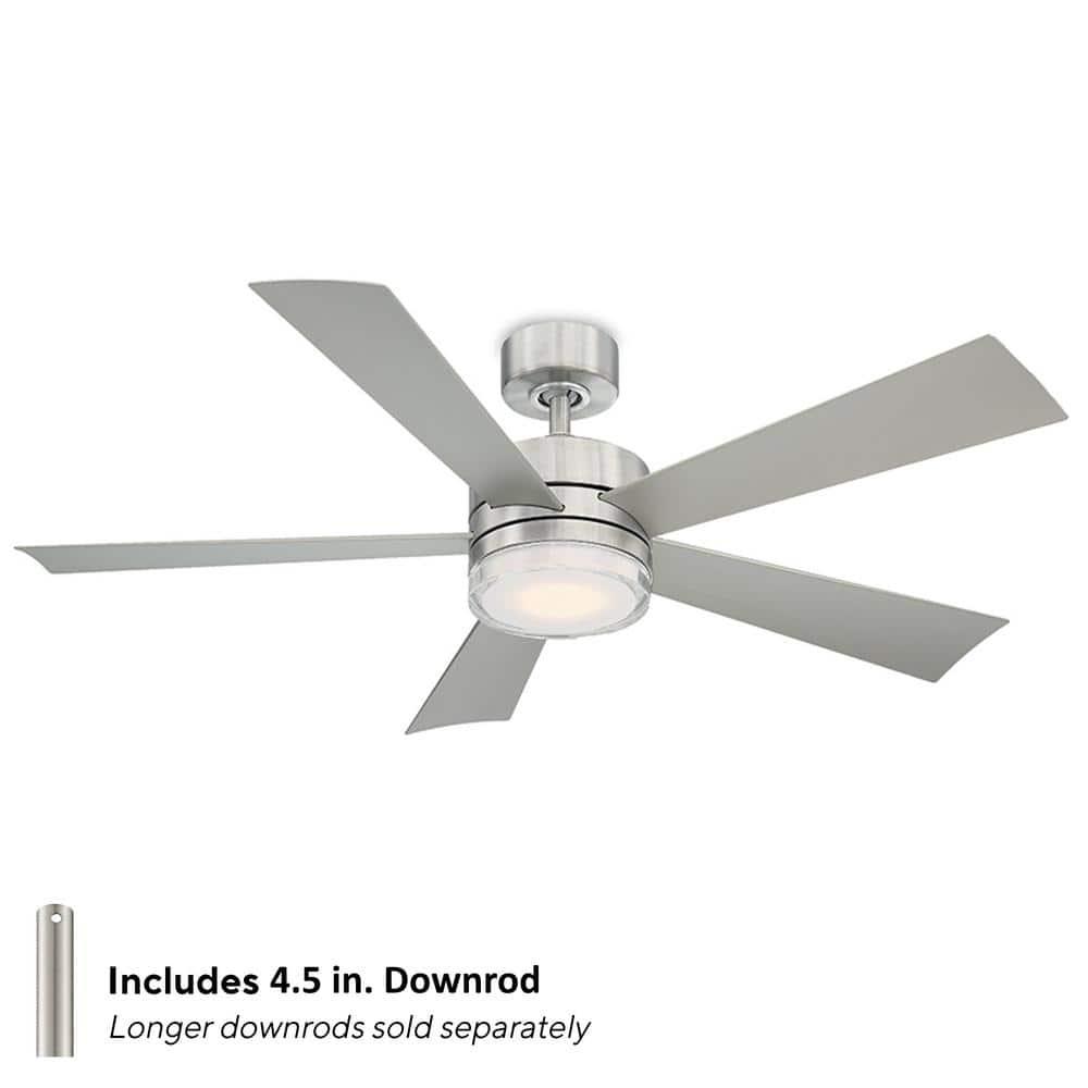 Wynd 5 - Blade Outdoor /Indoor Smart Ceiling Fan with Remote Control and LED Light Kit Included