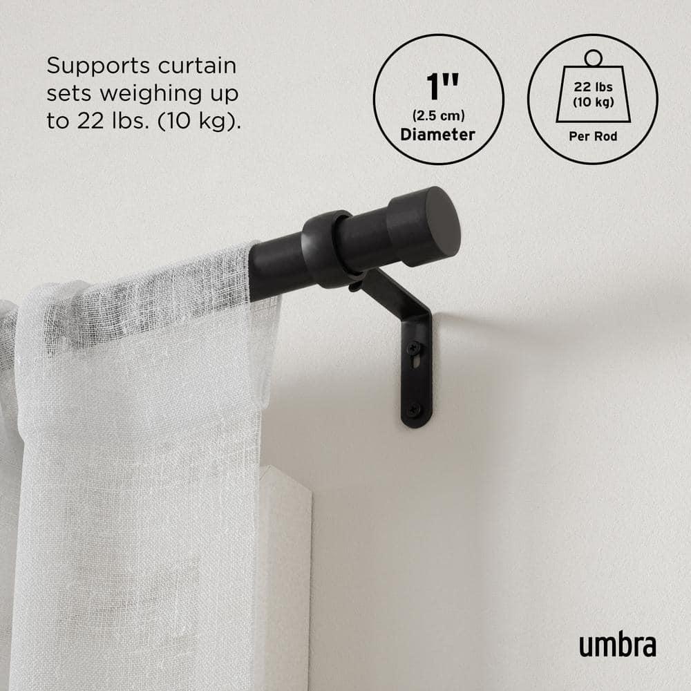 Umbra CAPPA Single Steel Curtian Rod
