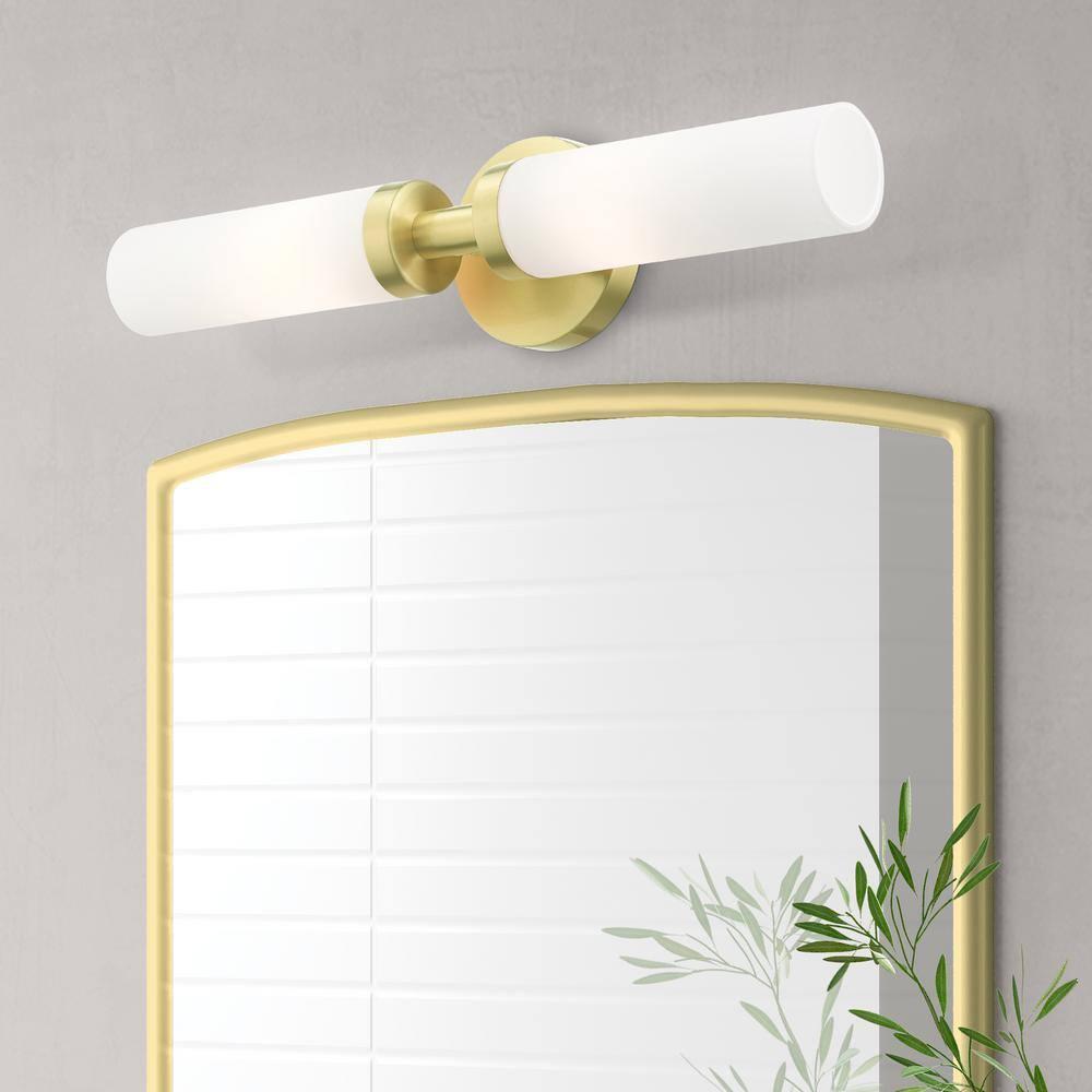 Livex Lighting Aero 2 - Light Vanity in  Satin Brass