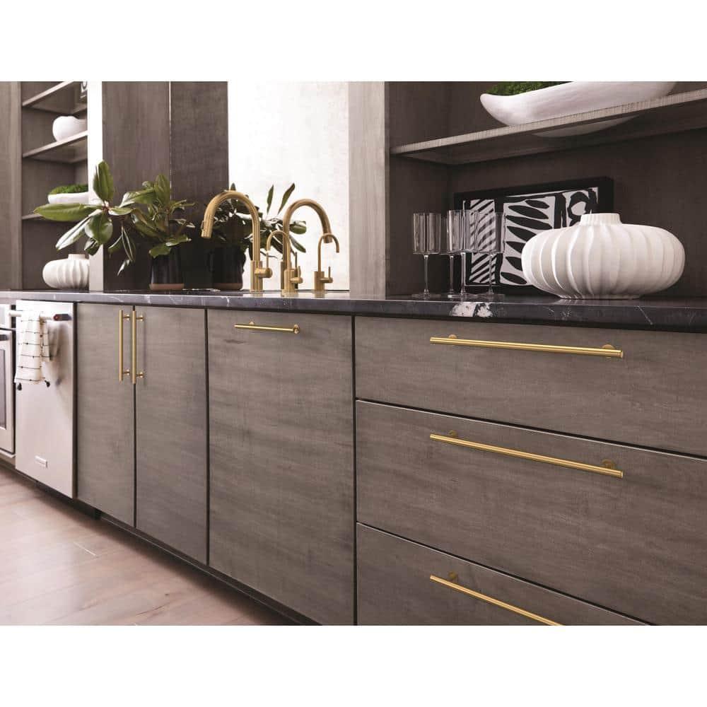 Amerock Radius 7-9/16 inch (192mm) Center-to-Center Champagne Bronze Cabinet Pull