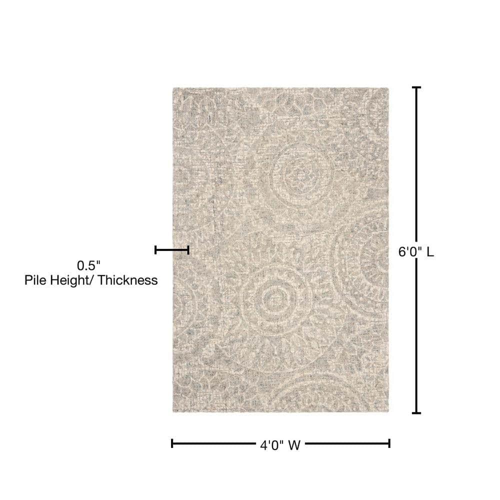 Salerna Hand Tufted Wool Abstract Rug