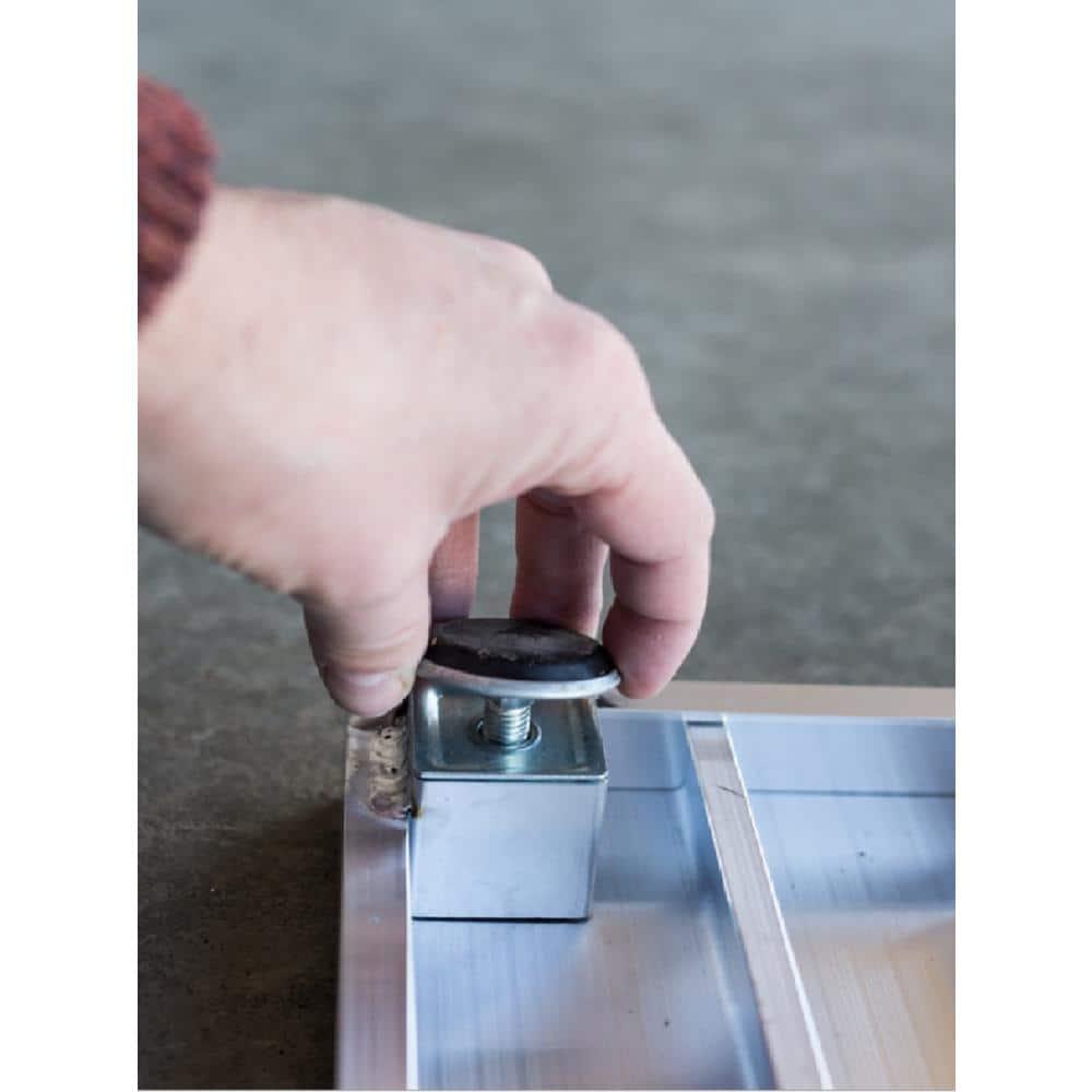 EZ-ACCESS TRANSITIONS 24 Inch Portable Self Supporting Aluminum Angled Entry Threshold Ramp Ideal for Uneven Surfaces or Single Step Rises