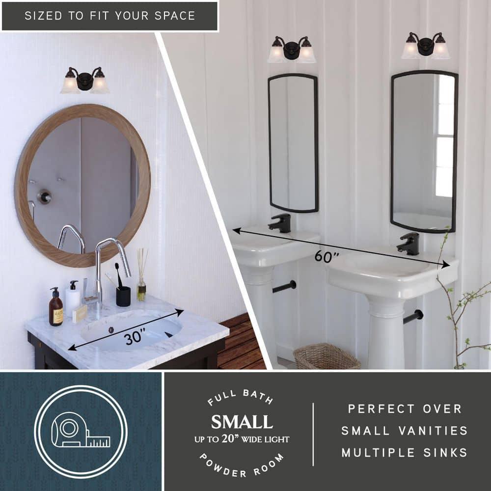 Vaxcel Standford 2 - Light Vanity in Oil Burnished Bronze