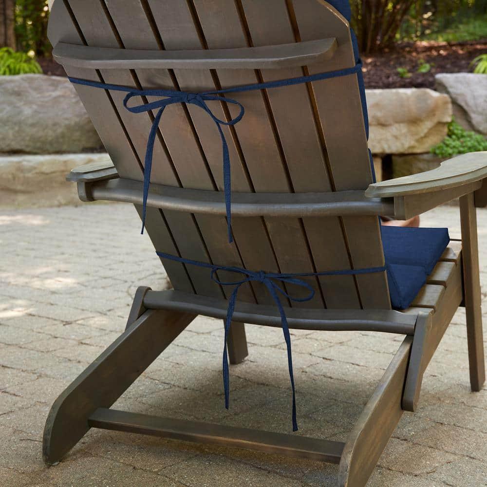 ARDEN Outdoor Foam Adirondack Cushion, Set of 2, 21.5 x 19, Water repellent, Fade Resistant, Foam Cushion for Adirondack Chairs 21.5 x 19