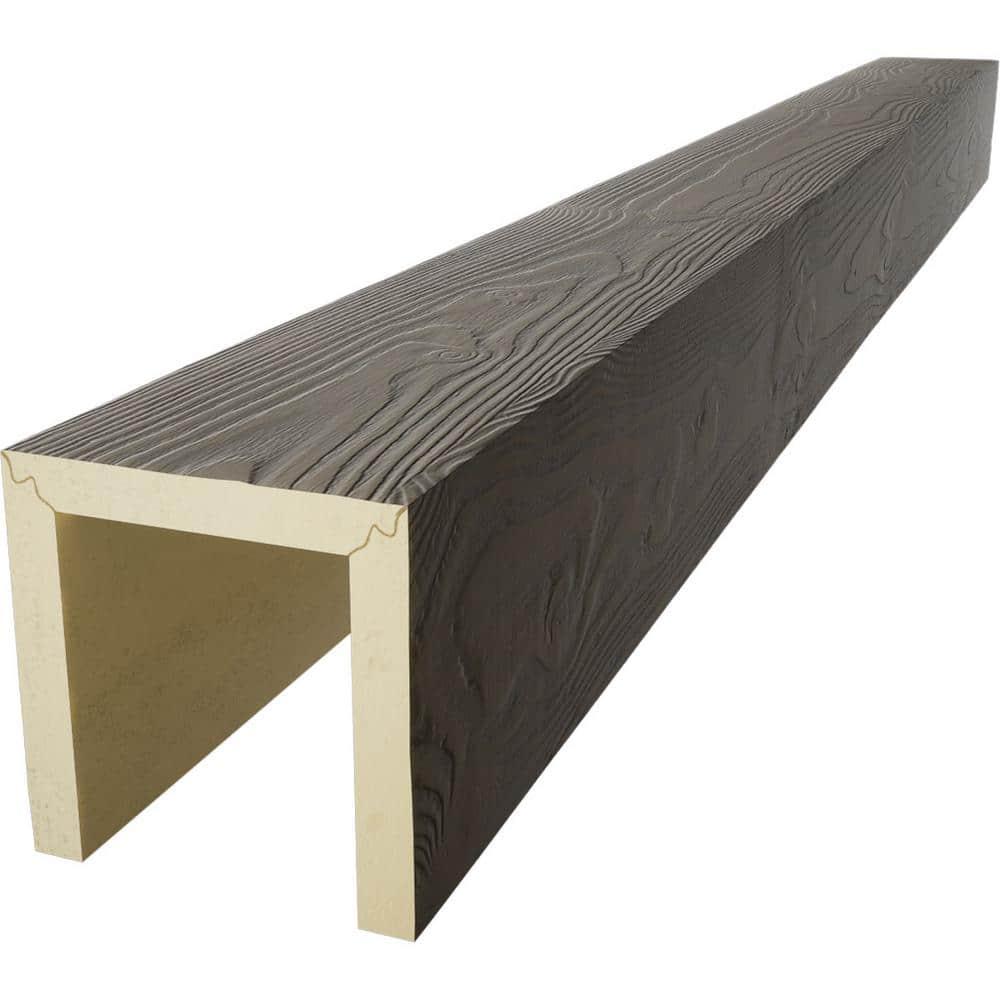 Sandblasted Endurathane Faux Wood 3-Sided Ceiling Beam (U-beam)