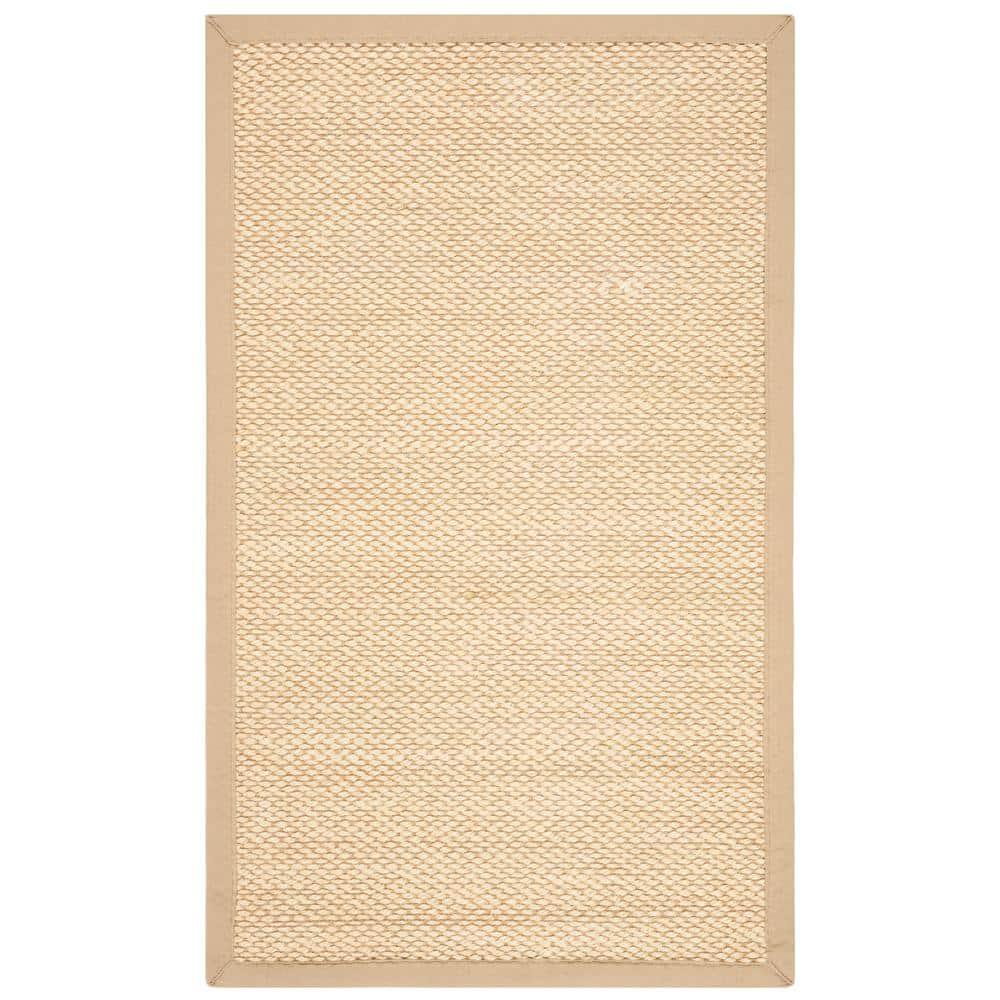 Natural Fiber NF152 Power Loomed Indoor Accent Rug - Ivory/Beige - 3'x5' - Safavieh