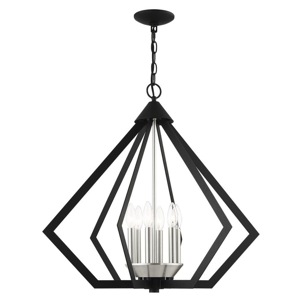 Livex Lighting Prism 6 - Light Chandelier in  Black