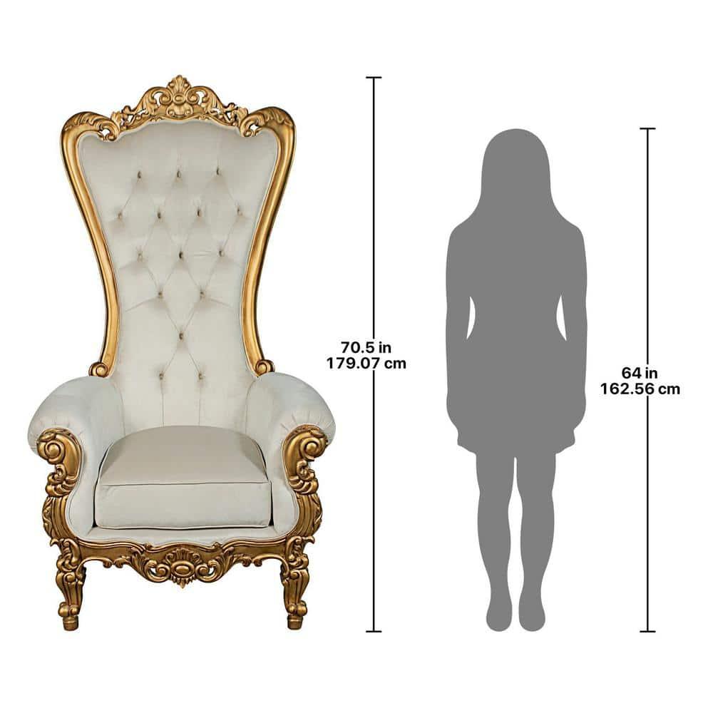 Design Toscano Contessa Baroque Wingback Chair