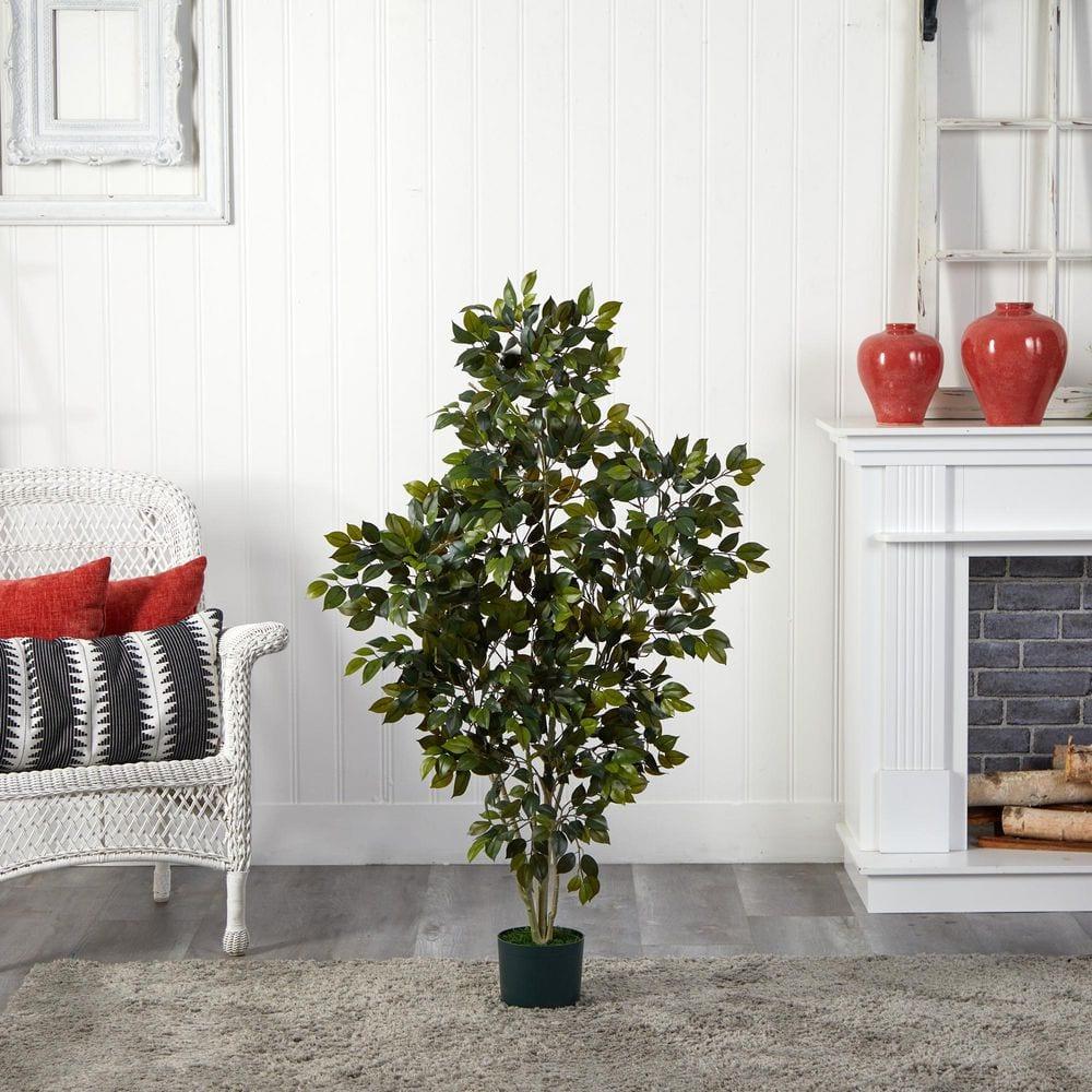Nearly Natural 4-ft Ficus Silk Tree