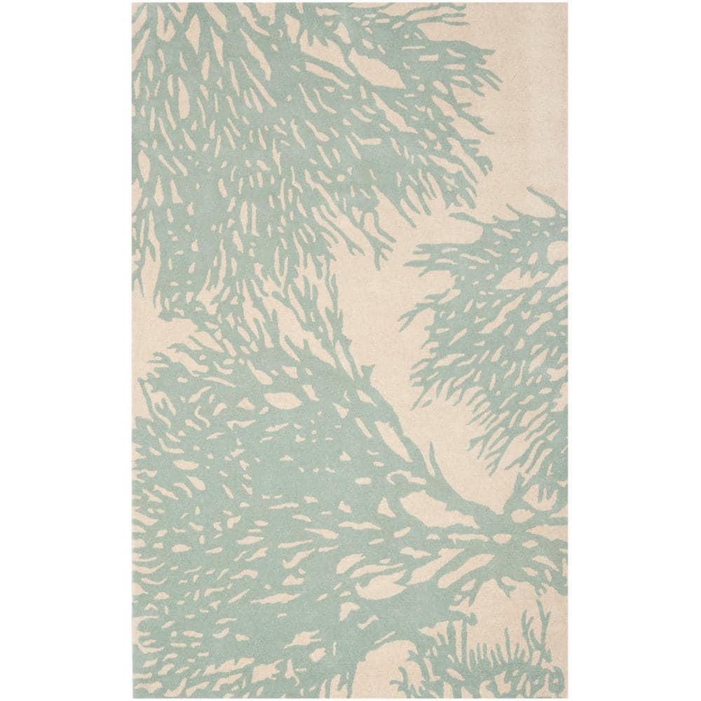 Wimborne Hand Tufted Wool Floral Rug