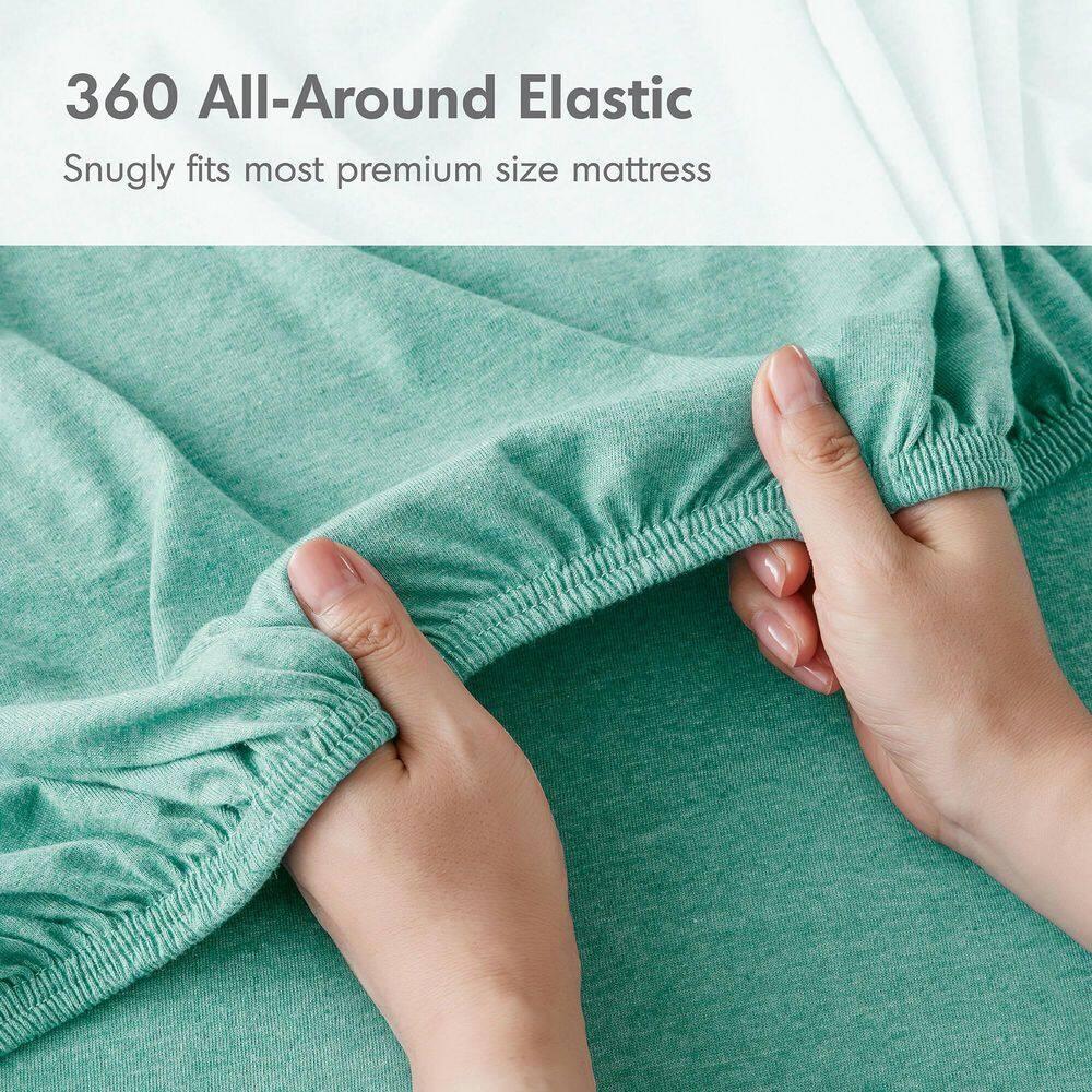 Cotton Blend Jersey Knit All Season Sheet Set