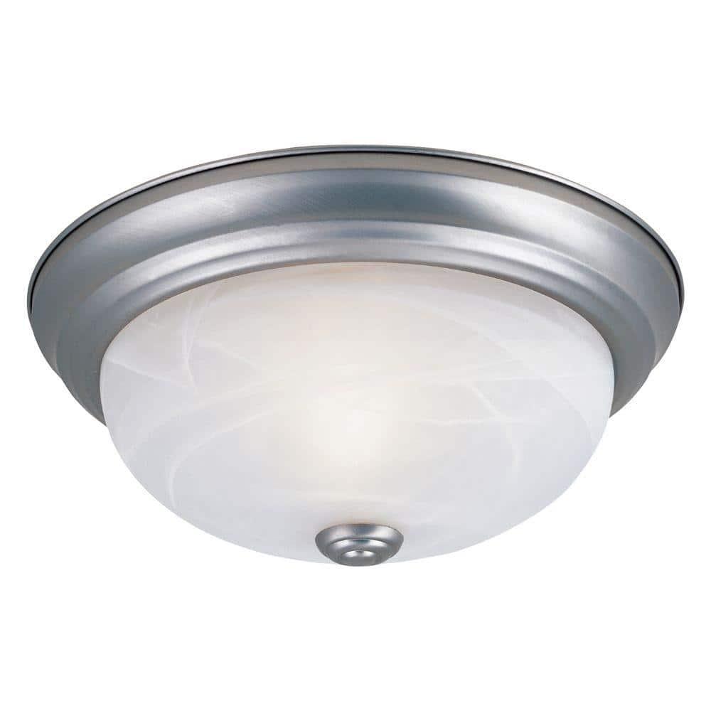Designers Fountain 15 inch 3-Light Pewter Flush Mount Ceiling Light, 1257L-PW-AL