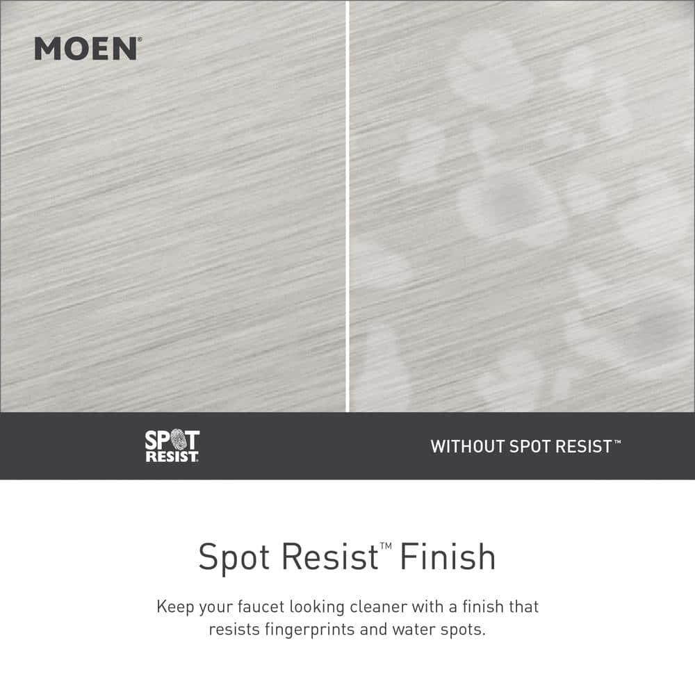 Moen Wetherly High-Arc Widespread Bathroom Faucet with Drain Assembly
