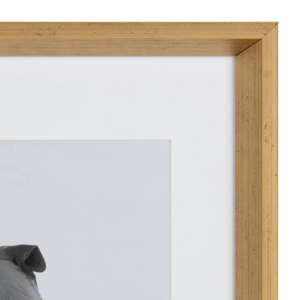 Kate & Laurel All Things Decor 14" x 18" Calder Wall Frame Gold : Modern Style, Dual Orientation, Plastic Construction
