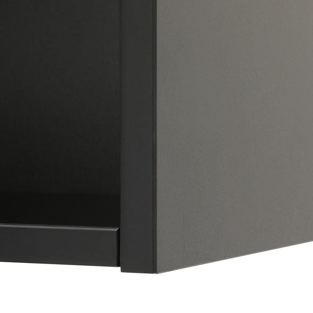 Prado 30 inch 2 Shelf Multipurpose Black Bookcase Engineered Wood