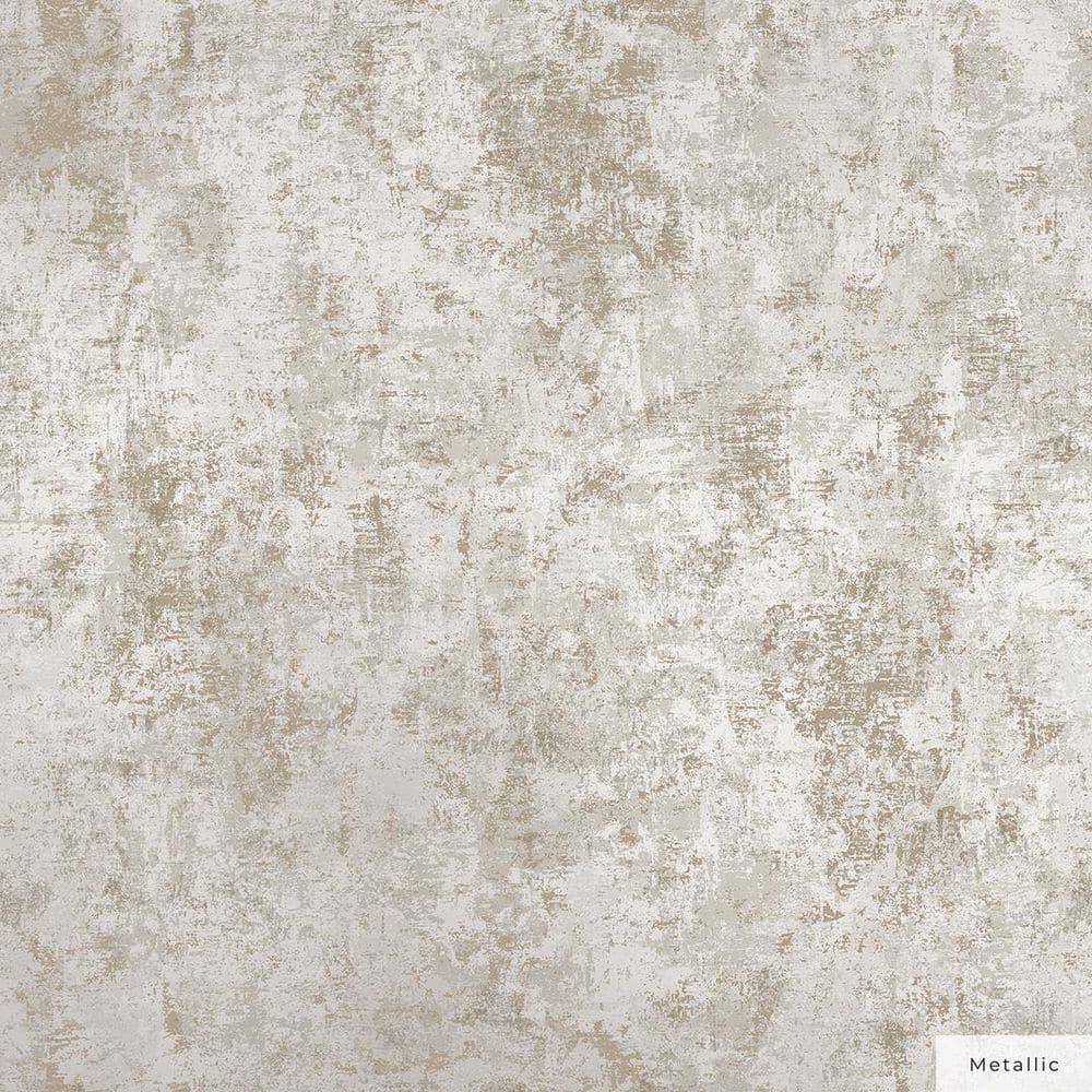 Tempaper & Co. Distressed Gold Removable Peel and Stick Wallpaper, Pearl Leaf, 28 sq ft