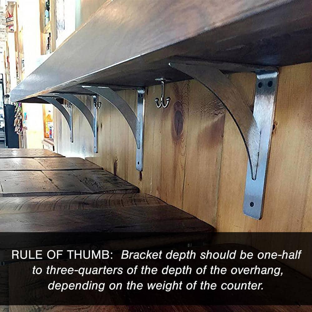 Ekena Millwork Steel Hanging Shelf Bracket