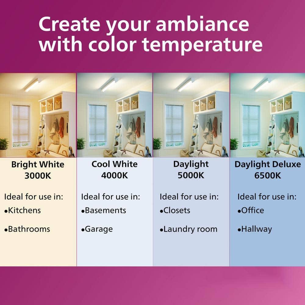 Philips UltraDef LED 60W Frosted Daylight A19 4P: Energy Star Certified Dimmable Light Bulbs, 800 Lumens, 13.7-Year Life