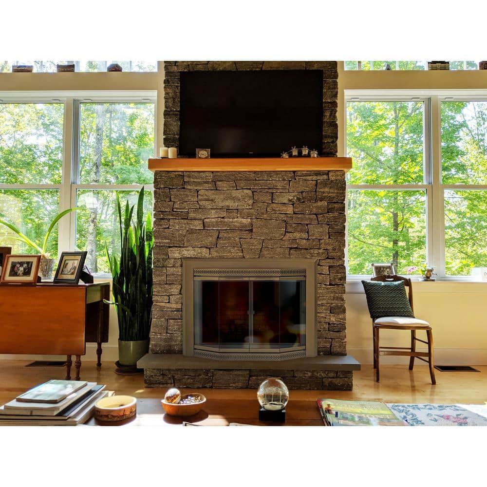 Gavin Small Heritage Brass Fireplace Glass Doors