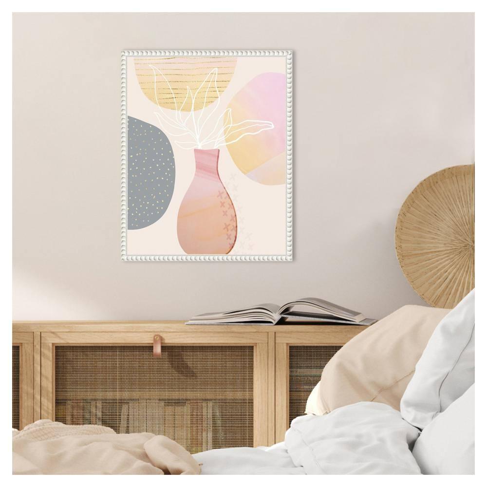 Amanti Art 16"x20" Mid-Century Floral I by Andrea Haase Framed Canvas Wall Art Print