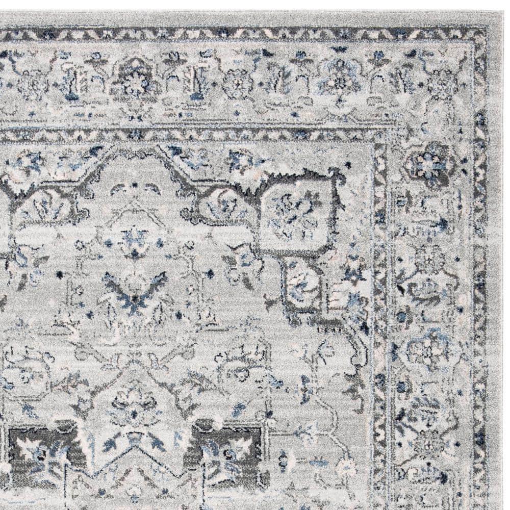 Charleston CHL411 Loomed Indoor Area Rug - Grey/Dark Grey - 5'3"x7'6" - Safavieh