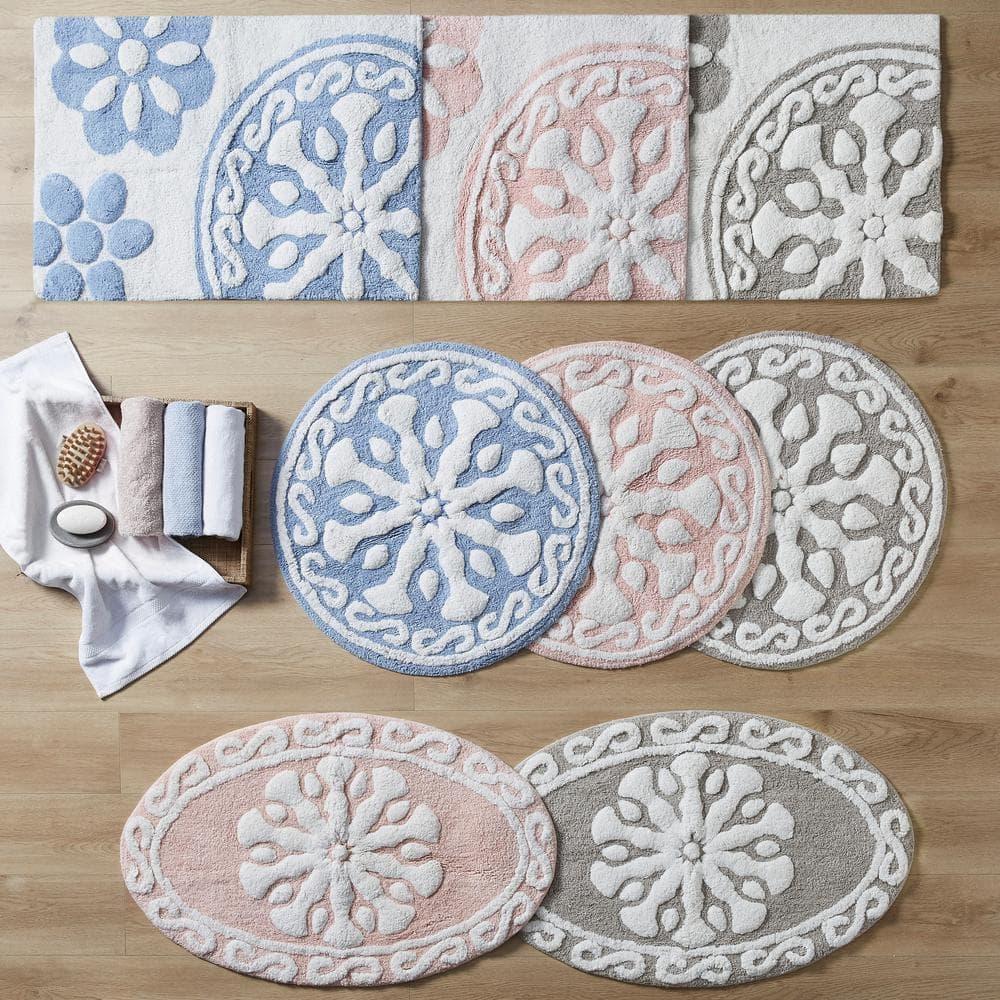 Madison Park Casablanca Medallion Cotton Tufted Bath Rug