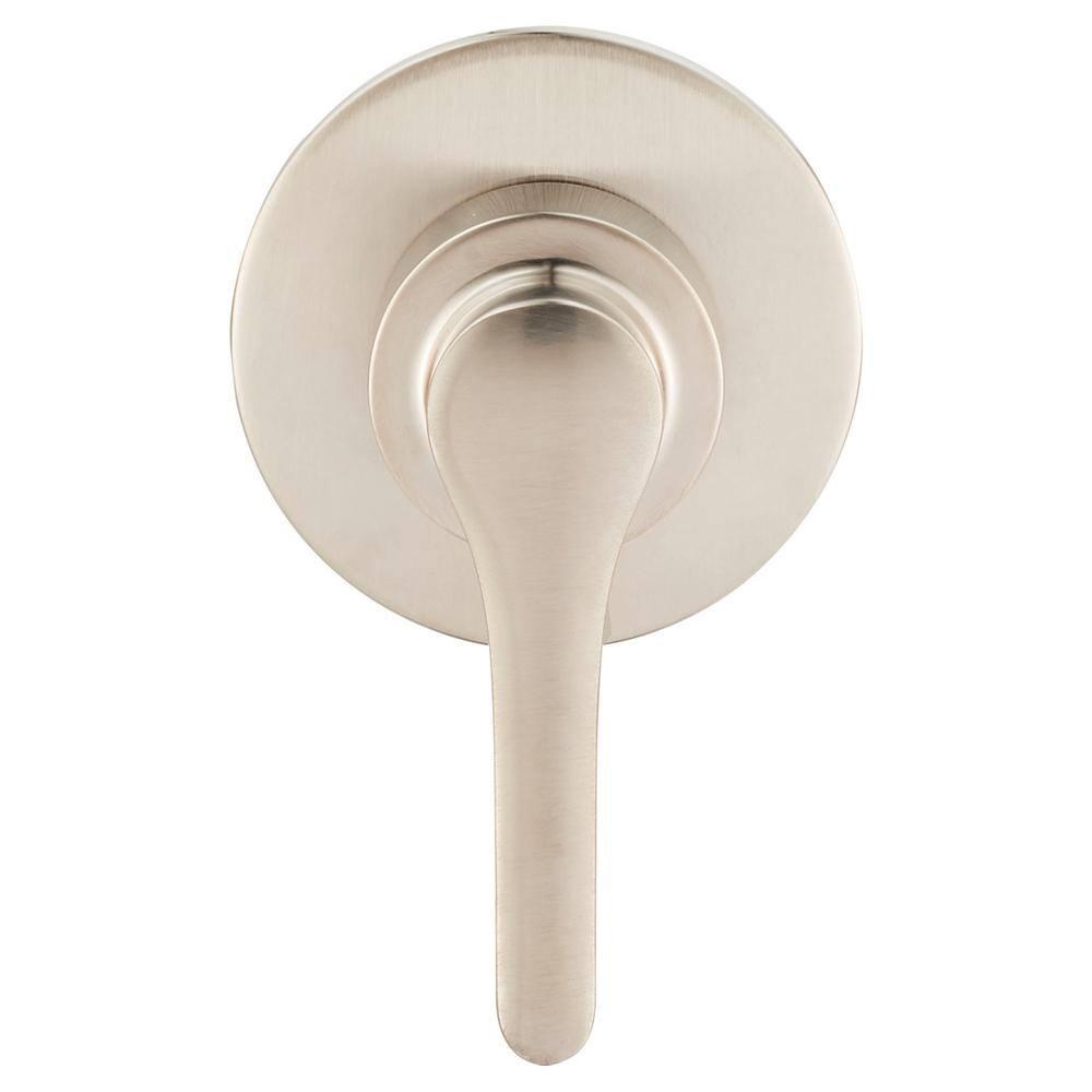 Studio S 1-Handle Wall-Mount Diverter Valve Trim Kit in Brushed Nickel (Valve Not Included)