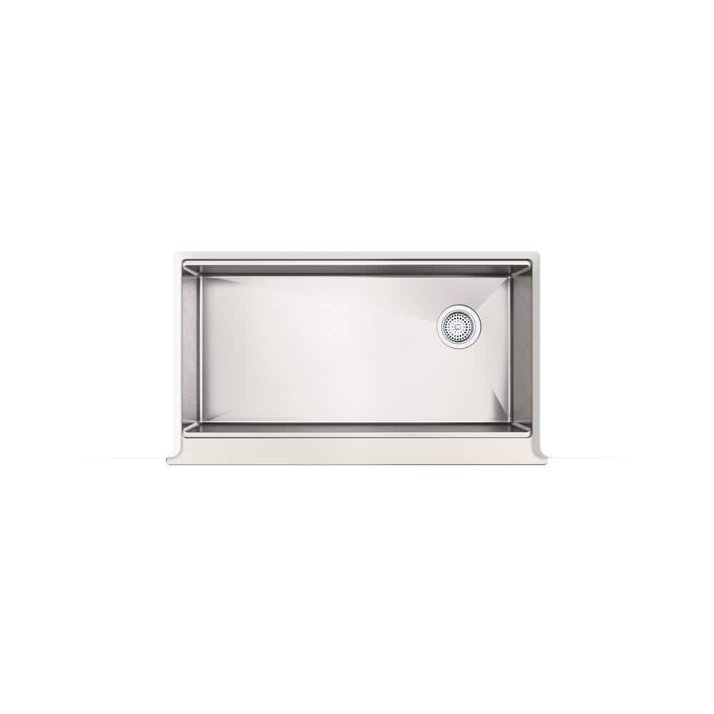 Strive 36" Stainless Steel Farmhouse Undermount Single-Bowl Kitchen Sink
