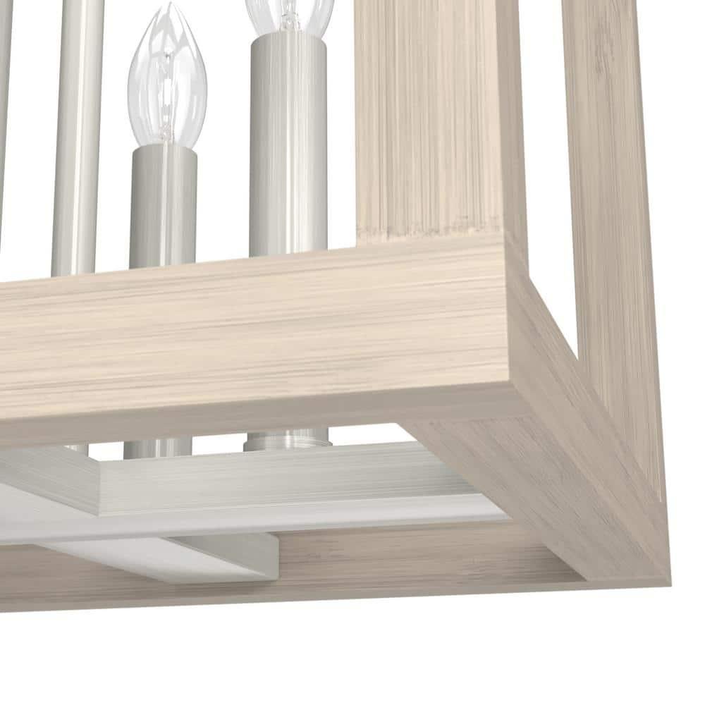 Hunter Fan Squire Manor 4 - Light Lantern Rectangle Chandelier